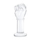 Заказать Стеклянный плаг в форме сжатой в кулак руки 5’’ Glass Fist Butt Plug - 13 см.