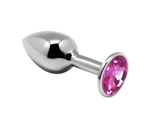Заказать Серебристая анальная втулка с розовым кристаллом Mini Metal Butt Plug Size S - 7 см. Заказать Серебристая анальная втулка с розовым кристаллом Mini Metal Butt Plug Size S - 7 см.