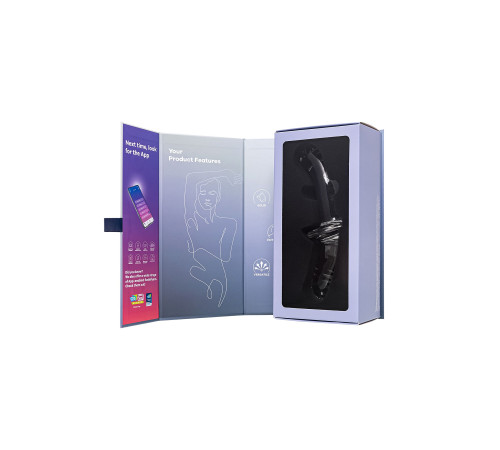 Прозрачный двусторонний стеклянный фаллоимитатор Satisfyer Double Crystal - 19,5 см.