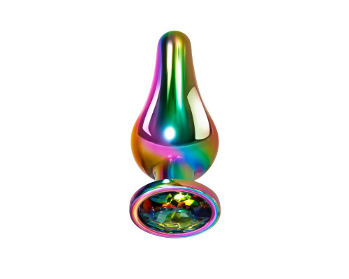 Радужная анальная пробка Rainbow Metal Plug Small - 9,4 см. Радужная анальная пробка Rainbow Metal Plug Small - 9,4 см.