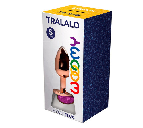 Анальная втулка Wooomy Tralalo Size S c розовым кристаллом Анальная втулка Wooomy Tralalo Size S c розовым кристаллом