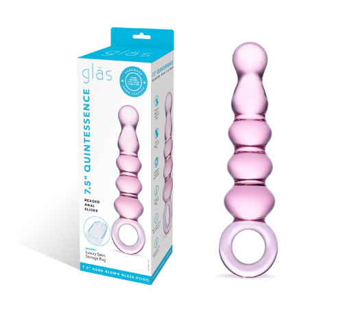 Розовый анальный жезл Quintessence Anal Slider - 19 см.