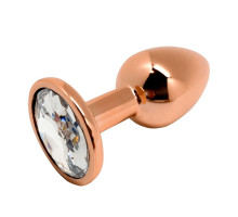 Анальная втулка Wooomy Tralalo Size S с прозрачным кристаллом