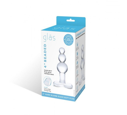 Прозрачная анальная пробка-елочка с 3 шариками Butt Plug with Tapere Base - 11 см. Прозрачная анальная пробка-елочка с 3 шариками Butt Plug with Tapere Base - 11 см.