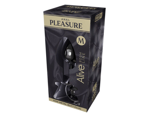 Заказать Серебристая анальная втулка с черным кристаллом Mini Metal Butt Plug Size M - 8 см. Заказать Серебристая анальная втулка с черным кристаллом Mini Metal Butt Plug Size M - 8 см.