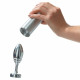 Заказать Серебристая анальная втулка Doxy Ribbed Butt Plug - 10,5 см.