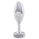 Заказать Серебристая анальная втулка Doxy Ribbed Butt Plug - 10,5 см.