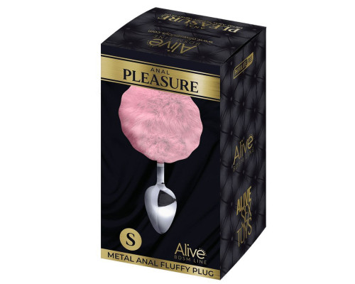 Заказать Серебристая анальная втулка с розовым хвостиком Alive Metal Anal Fluffly Plug S Заказать Серебристая анальная втулка с розовым хвостиком Alive Metal Anal Fluffly Plug S