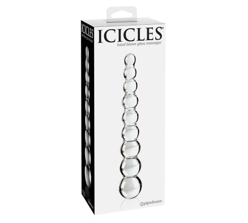 Стеклянная анальная елочка Icicles No.2 - 21,6 см.