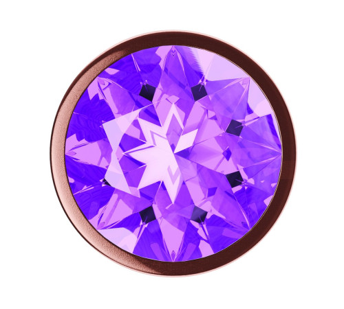 Пробка цвета розового золота с фиолетовым кристаллом Diamond Amethyst Shine S - 7,2 см. Пробка цвета розового золота с фиолетовым кристаллом Diamond Amethyst Shine S - 7,2 см.