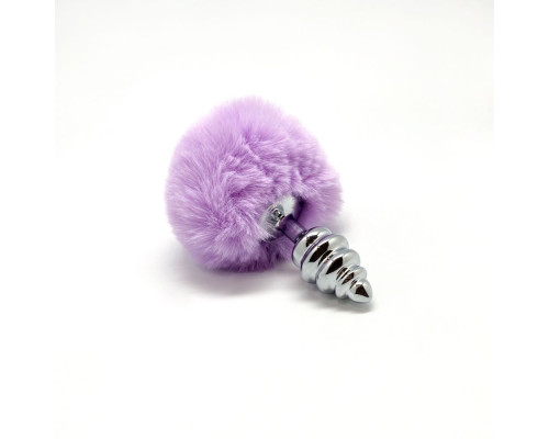 Заказать Серебристая анальная пробка с сиреневым помпоном Metal Anal Fluffly Twist Plug S Заказать Серебристая анальная пробка с сиреневым помпоном Metal Anal Fluffly Twist Plug S