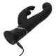 Заказать Черный вибратор-кролик G-Spot Stroking Vibrator - 24,2 см.