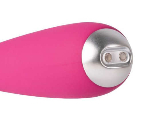 Ярко-розовый G-стимулятор IRIS Clitoral   G-spot Vibrator - 18 см.