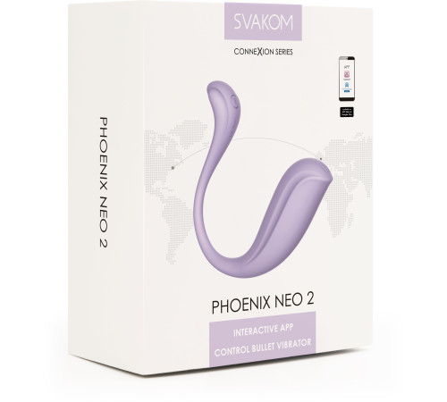 Сиреневый вибромассажер Phoenix Neo 2