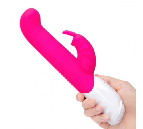 Розовый вибромассажер для G-точки Come hither G-Spot Rabbit - 24,5 см.