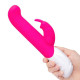 Заказать Розовый вибромассажер для G-точки Come hither G-Spot Rabbit - 24,5 см.