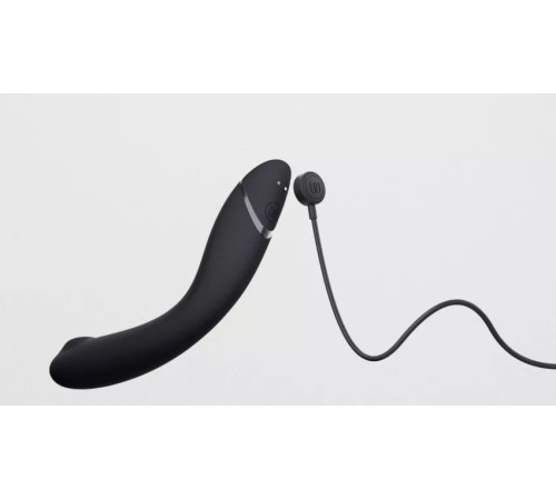 Темно-серый стимулятор G-точки Womanizer OG c технологией Pleasure Air и вибрацией - 17,7 см.
