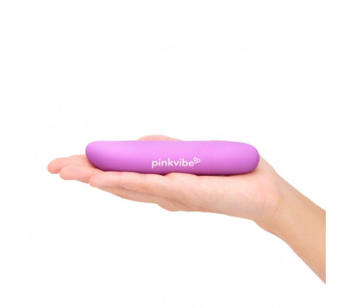 Фиолетовый вибромассажер Pink Vibe для стимуляции точки G и клитора - 12,2 см.