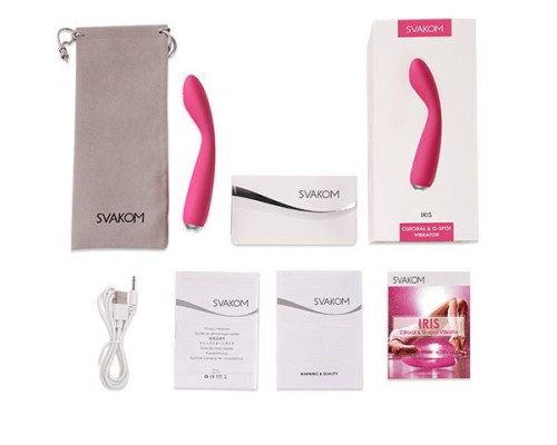 Заказать Ярко-розовый G-стимулятор IRIS Clitoral G-spot Vibrator - 18 см. Заказать Ярко-розовый G-стимулятор IRIS Clitoral G-spot Vibrator - 18 см.
