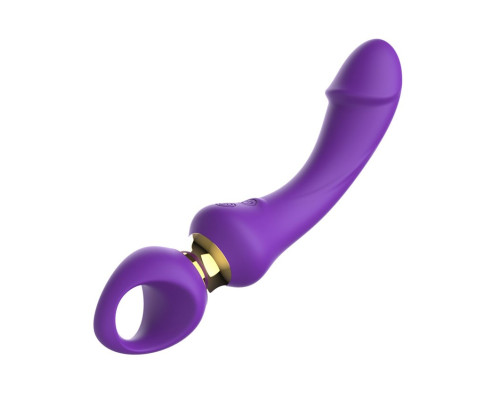 Заказать Фиолетовый изогнутый вибромассажер Moon Vibrator - 21,1 см.