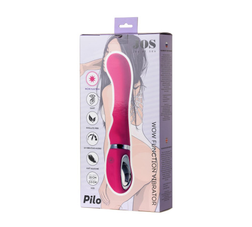 Розовый вибратор JOS PILO с WOW-режимом - 20 см. Розовый вибратор JOS PILO с WOW-режимом - 20 см.