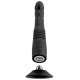 Черный вибратор с поступательными движениями G and P-Spot Thrusting Vibrator - 23 см.
