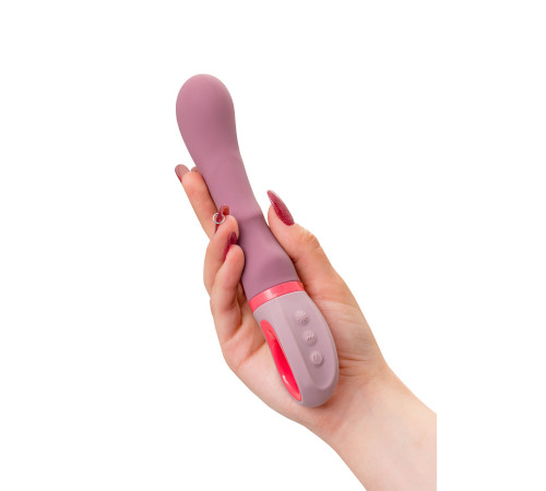 Розовый вибратор для G-стимуляции Rose - 19 см. Розовый вибратор для G-стимуляции Rose - 19 см.