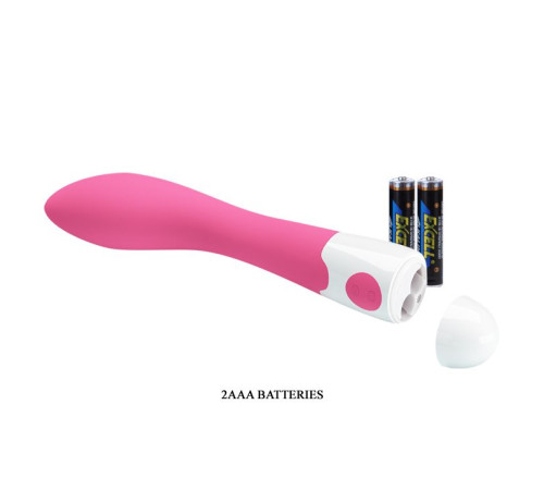 Розовый вибратор Bishop для G-стимуляции - 18,2 см.