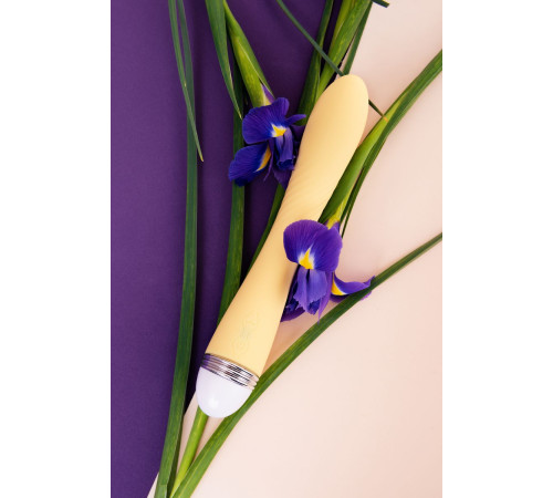 Желтый вибратор Calla - 22 см.