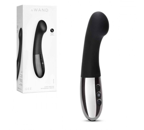 Черный стимулятор для точки G Le Wand GEE - 16,6 см.