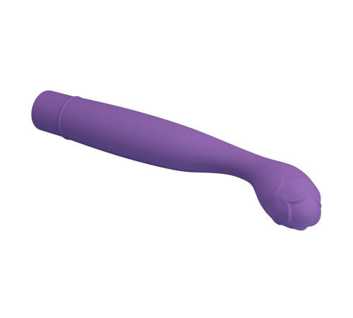 Сиреневый вибростимулятор зоны G Hilary - 18,5 см.