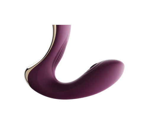 Фиолетовый вибромассажёр G-зоны Talis с пульсацией, вакуумной стимуляцией и функцией нагрева