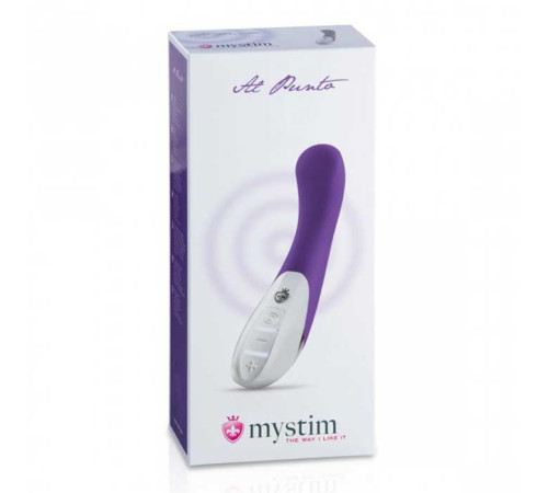 Фиолетовый вибратор Mystim Al Punto - 25 см.