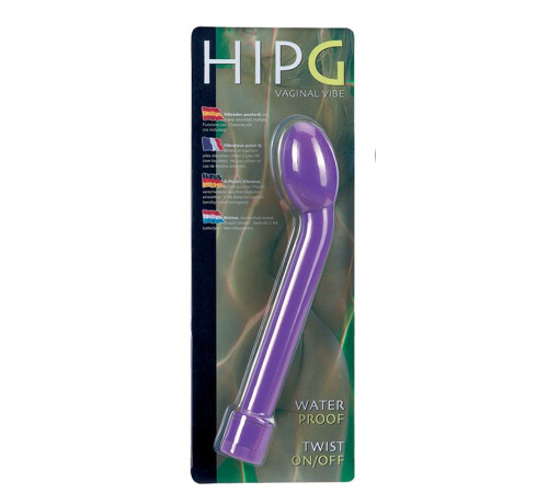 Фиолетовый вибростимулятор для G-точки HIP-G - 18,5 см. Фиолетовый вибростимулятор для G-точки HIP-G - 18,5 см.