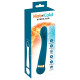 Заказать Бирюзовый вибромассажер с температурными режимами Hot n Cold Vibrator - 21,6 см.