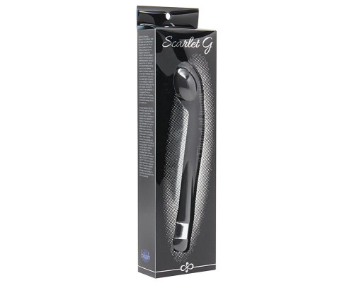 Заказать Чёрный G-стимулятор с вибрацией Scarlet G - 21 см.