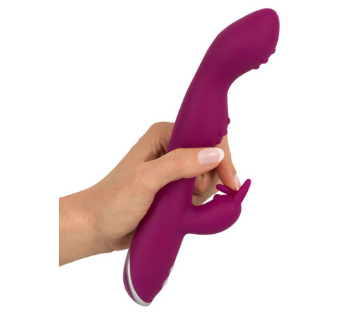 Фиолетовый вибратор A   G-Spot Rabbit Vibrator для стимуляции зон G и A - 23,6 см.
