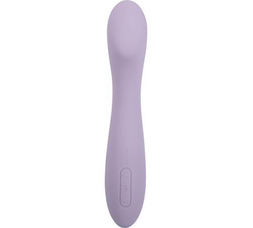 Сиреневый изогнутый вибратор Amy 2 - 17,4 см.