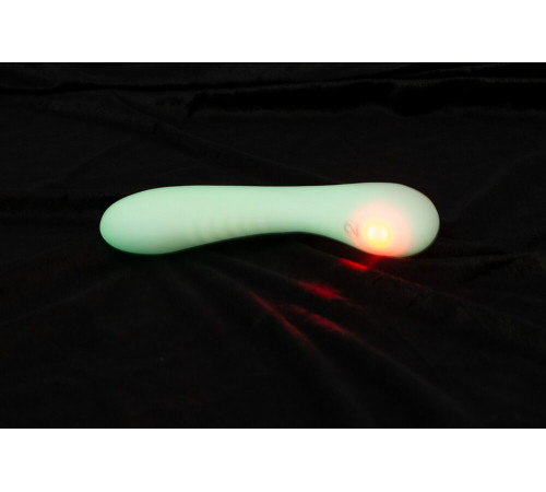 Люминесцентный вибратор для точки G Glow in the dark G-Spot - 17,9 см.