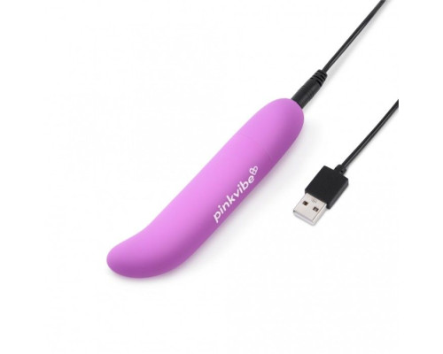 Заказать Фиолетовый вибромассажер Pink Vibe для стимуляции точки G и клитора - 12,2 см.