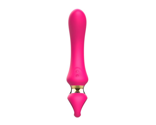 Заказать Розовый изогнутый вибромассажер Moon Vibrator - 21,1 см.