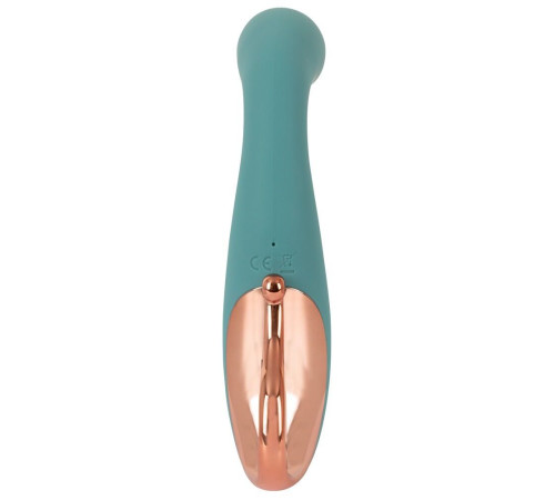 Бирюзовый вибратор для точки G The Magician G-Spot Vibrator - 19 см.