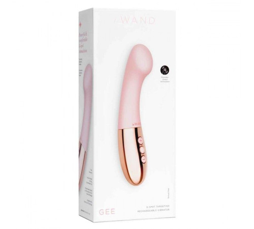 Розовый стимулятор для точки G Le Wand GEE - 16,6 см.