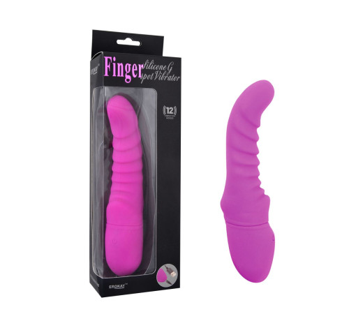 Фиолетовый вибратор Rechargeable G Curve - 20 см. Фиолетовый вибратор Rechargeable G Curve - 20 см.