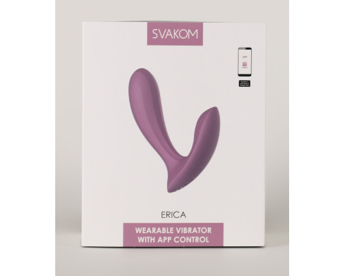 Заказать Розовый интерактивный вибромассажер Erica