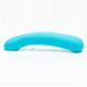 Голубой вибратор с подвижной головкой iroha Fit+ Aonami - 18 см.