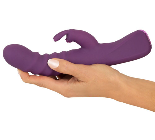 Фиолетовый вибратор-кролик 2 Function Rabbit Vibrator - 23,7 см.