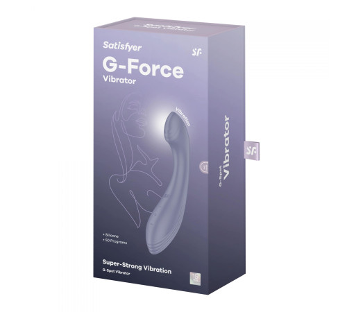 Фиолетовый вибромассажер G-Force - 19 см. Фиолетовый вибромассажер G-Force - 19 см.