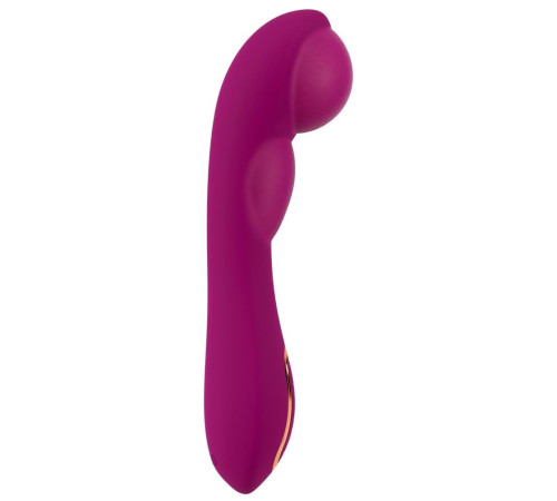 Лиловый вибратор с функцией расширения Inflatable Vibrator - 21,1 см.