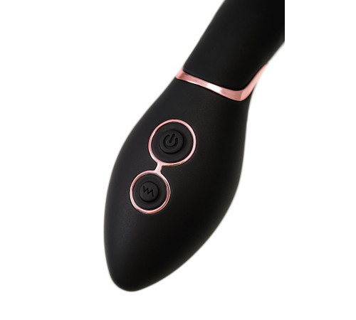 Черный силиконовый вибратор Torrent - 20,5 см.